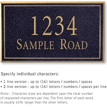 Address Signature Surface Plaque